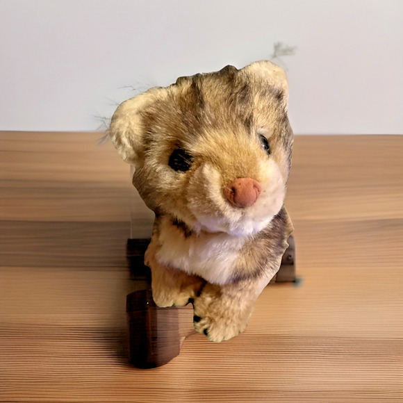 LION CUB Discovery Channel Plush Stuffed Animal Collectible Vtg Cat Kitten 2002 - Picture 2 of 13